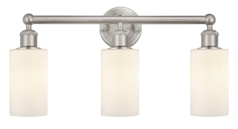 Edison Three Light Bath Vanity in Brushed Satin Nickel (405|616-3W-SN-G801)