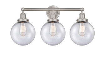 Edison Three Light Bath Vanity in Brushed Satin Nickel (405|616-3W-SN-G204-8)