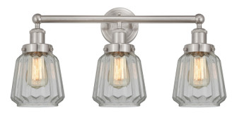 Edison Three Light Bath Vanity in Brushed Satin Nickel (405|616-3W-SN-G142)