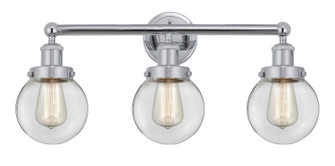 Edison Three Light Bath Vanity in Polished Chrome (405|616-3W-PC-G202-6)