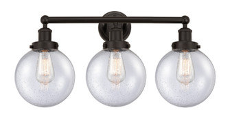 Edison Three Light Bath Vanity in Oil Rubbed Bronze (405|616-3W-OB-G204-8)