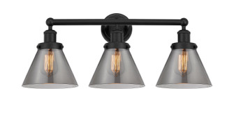 Edison Three Light Bath Vanity in Matte Black (405|616-3W-BK-G43)