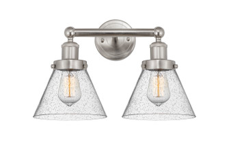 Edison Two Light Bath Vanity in Brushed Satin Nickel (405|616-2W-SN-G44)