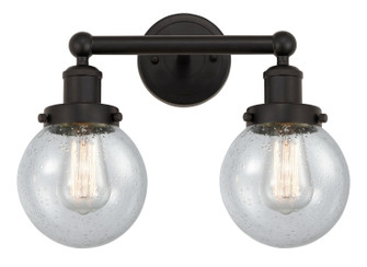 Edison Two Light Bath Vanity in Brushed Satin Nickel (405|616-2W-SN-G204-6)