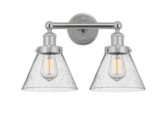 Edison Two Light Bath Vanity in Polished Chrome (405|616-2W-PC-G44)