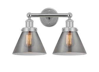 Edison Two Light Bath Vanity in Polished Chrome (405|616-2W-PC-G43)