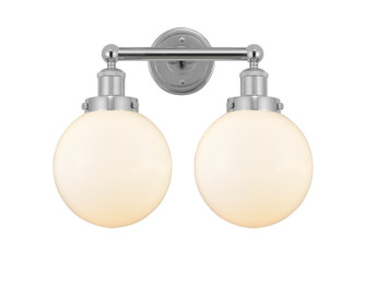 Edison Two Light Bath Vanity in Polished Chrome (405|616-2W-PC-G201-8)