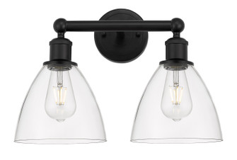 Edison Two Light Bath Vanity in Matte Black (405|616-2W-BK-GBD-752)