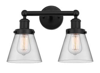 Edison Two Light Bath Vanity in Matte Black (405|616-2W-BK-G62)