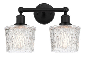 Edison Two Light Bath Vanity in Matte Black (405|616-2W-BK-G402)