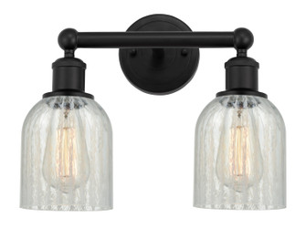 Edison Two Light Bath Vanity in Matte Black (405|616-2W-BK-G2511)