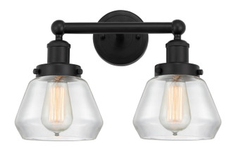 Edison Two Light Bath Vanity in Matte Black (405|616-2W-BK-G172)