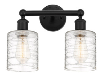 Edison Two Light Bath Vanity in Matte Black (405|616-2W-BK-G1113)