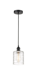 Edison One Light Mini Pendant in Matte Black (405|616-1P-BK-G1113)