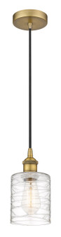 Edison One Light Mini Pendant in Brushed Brass (405|616-1P-BB-G1113)
