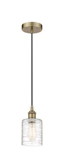 Edison One Light Mini Pendant in Antique Brass (405|616-1P-AB-G1113)