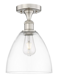 Edison One Light Semi-Flush Mount in Brushed Satin Nickel (405|616-1F-SN-GBD-92)