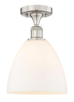 Edison One Light Semi-Flush Mount in Brushed Satin Nickel (405|616-1F-SN-GBD-91)