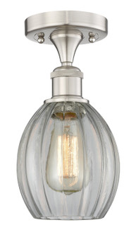Edison One Light Semi-Flush Mount in Brushed Satin Nickel (405|616-1F-SN-G82)