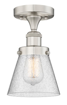 Edison One Light Semi-Flush Mount in Brushed Satin Nickel (405|616-1F-SN-G64)