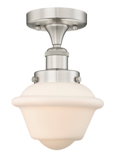 Edison One Light Semi-Flush Mount in Brushed Satin Nickel (405|616-1F-SN-G531)