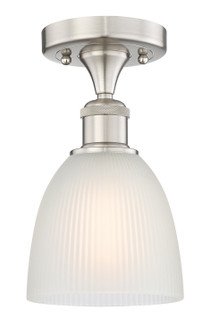 Edison One Light Semi-Flush Mount in Brushed Satin Nickel (405|616-1F-SN-G381)