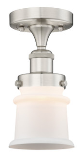 Edison One Light Semi-Flush Mount in Brushed Satin Nickel (405|616-1F-SN-G181S)