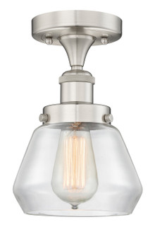 Edison One Light Semi-Flush Mount in Brushed Satin Nickel (405|616-1F-SN-G172)
