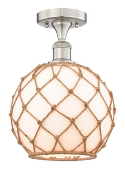 Edison One Light Semi-Flush Mount in Brushed Satin Nickel (405|616-1F-SN-G121-10RB)