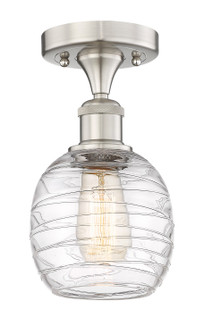 Edison One Light Semi-Flush Mount in Brushed Satin Nickel (405|616-1F-SN-G1013)