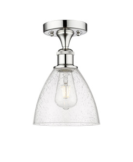 Edison One Light Semi-Flush Mount in Polished Chrome (405|616-1F-PC-GBD-754)