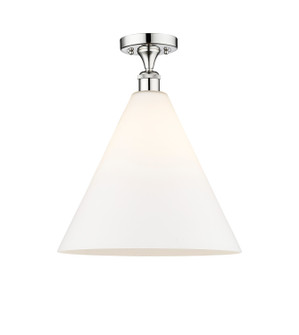Edison One Light Semi-Flush Mount in Polished Chrome (405|616-1F-PC-GBC-161)