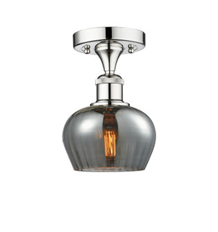 Edison One Light Semi-Flush Mount in Polished Chrome (405|616-1F-PC-G93)