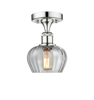 Edison One Light Semi-Flush Mount in Polished Chrome (405|616-1F-PC-G92)