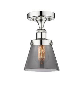 Edison One Light Semi-Flush Mount in Polished Chrome (405|616-1F-PC-G63)