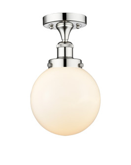 Edison One Light Semi-Flush Mount in Polished Chrome (405|616-1F-PC-G201-8)
