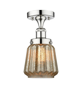 Edison One Light Semi-Flush Mount in Polished Chrome (405|616-1F-PC-G146)