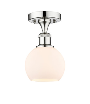 Edison One Light Semi-Flush Mount in Polished Chrome (405|616-1F-PC-G121-6)