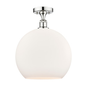 Edison One Light Semi-Flush Mount in Polished Chrome (405|616-1F-PC-G121-14)