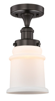 Edison One Light Semi-Flush Mount in Oil Rubbed Bronze (405|616-1F-OB-G181)