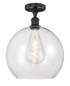 Edison One Light Semi-Flush Mount in Oil Rubbed Bronze (405|616-1F-OB-G122-14)