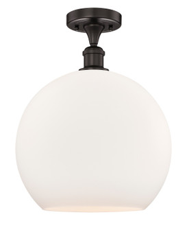 Edison One Light Semi-Flush Mount in Oil Rubbed Bronze (405|616-1F-OB-G121-14)