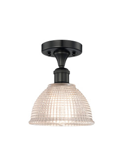 Edison One Light Semi-Flush Mount in Matte Black (405|616-1F-BK-G422)
