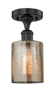 Edison One Light Semi-Flush Mount in Matte Black (405|616-1F-BK-G116)