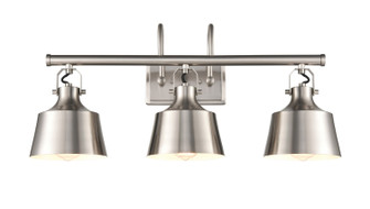 Auralume Three Light Bath Vanity in Brushed Satin Nickel (405|370-3W-SN-M)