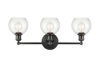 Concord LED Bath Vanity in Matte Black (405|341-3W-BK-G122-6-LED)