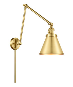 Franklin Restoration LED Swing Arm Lamp in Satin Gold (405|238-SG-M13-SG-LED)