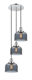 Franklin Restoration Three Light Pendant in Polished Chrome (405|113F-3P-PC-G73)