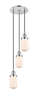 Franklin Restoration Three Light Pendant in Polished Chrome (405|113F-3P-PC-G311)