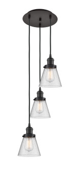 Franklin Restoration Three Light Pendant in Oil Rubbed Bronze (405|113F-3P-OB-G64)